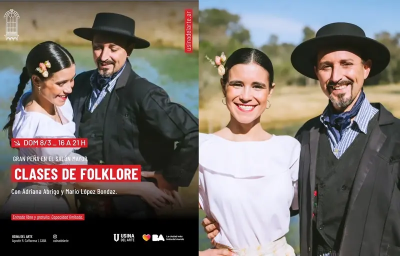 Adriana Abrigo y Mario L�pez Bondaz se presentan en La Usina del Arte en CABA