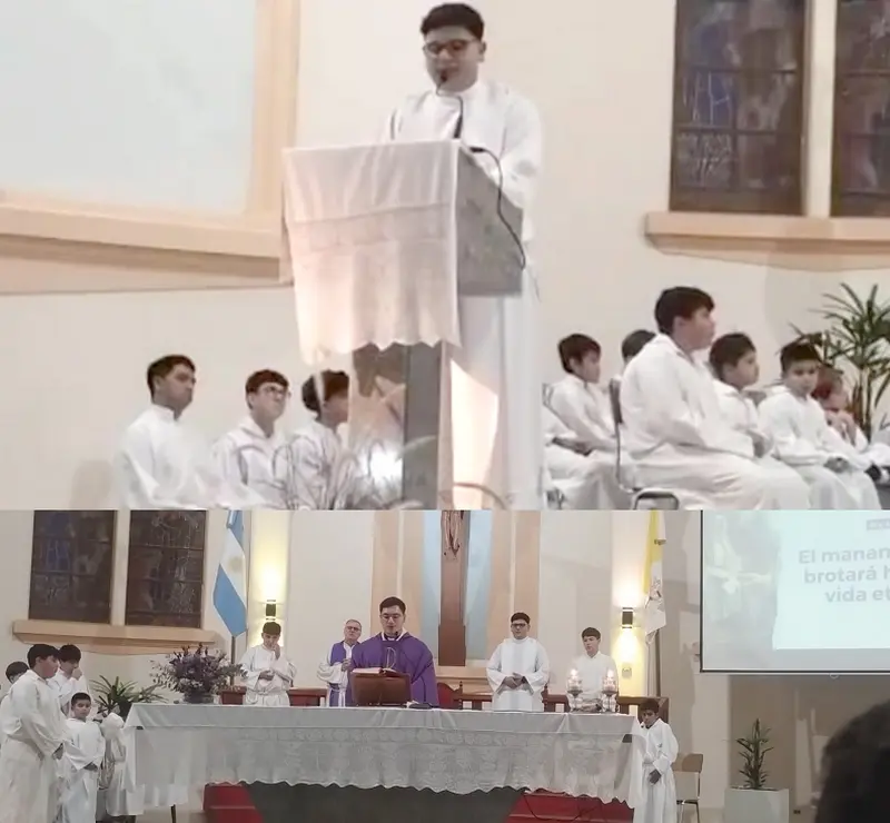 Misa de env�o: Desde ni�o sent� atracci�n por la misa y el sacerdocio, dijo Mateo