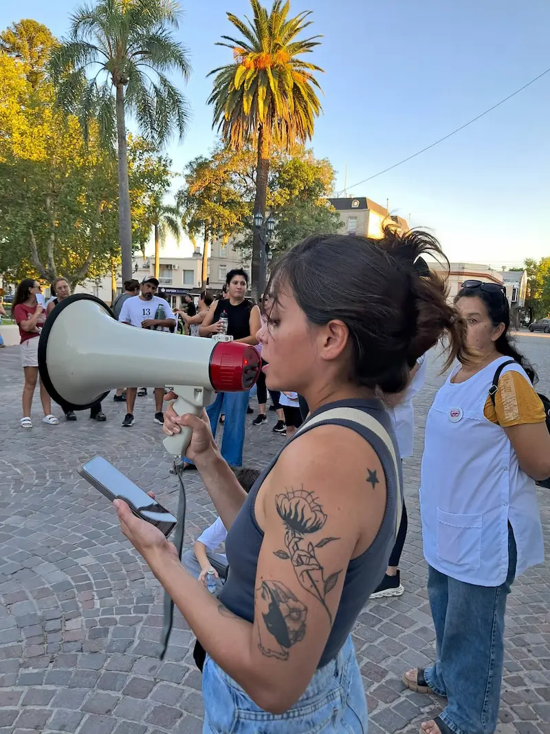 Segunda acci�n departamental.de Agmer: Concentraci�n y movilizaci�n por el Centro C�vico de la ciudad
