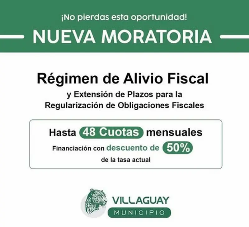 Contin�a la moratoria - R�gimen de alivio fiscal