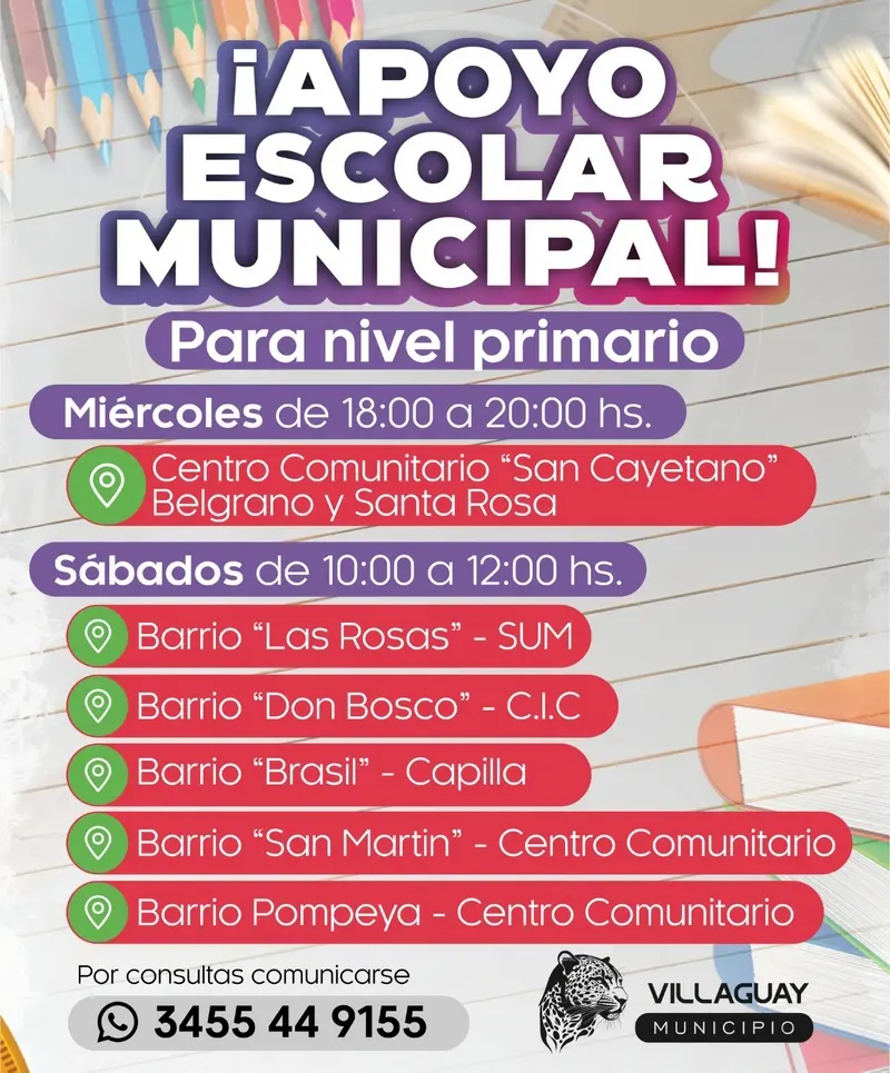 Apoyo escolar municipal 