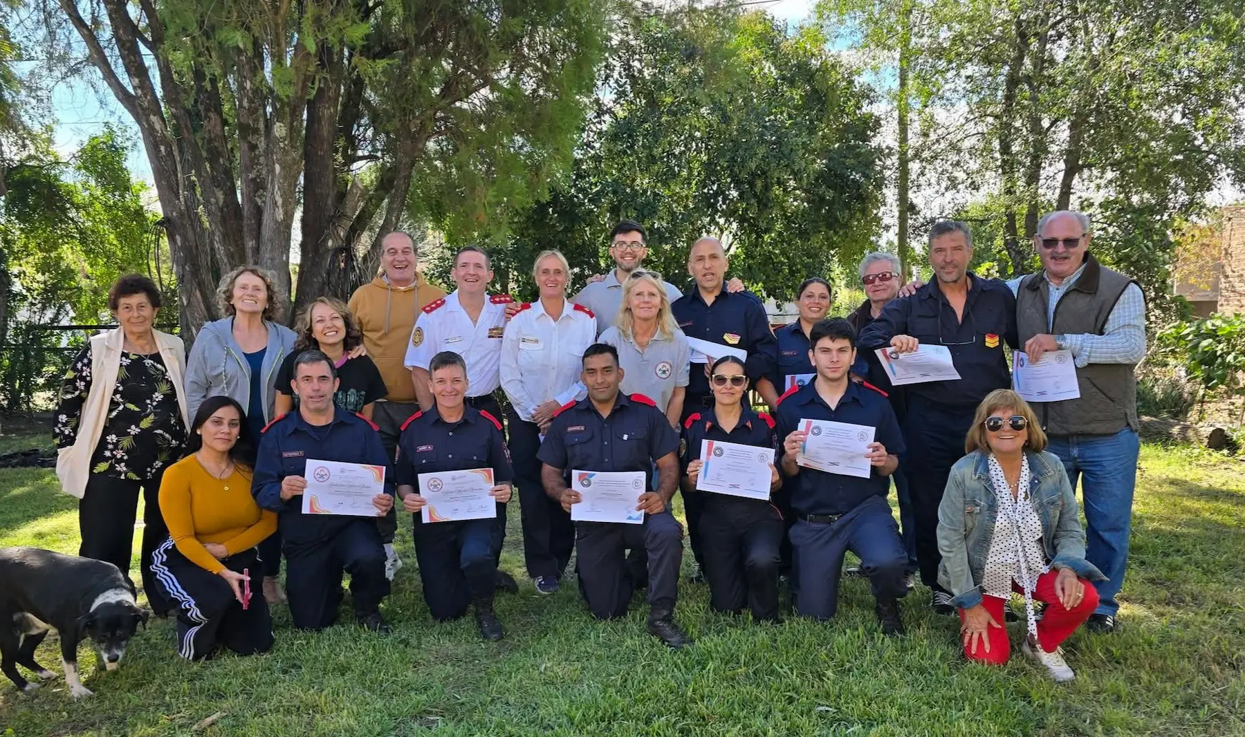 Bomberos Voluntarios de Villa Dom�nguez celebraron con orgullo el 5to. aniversario