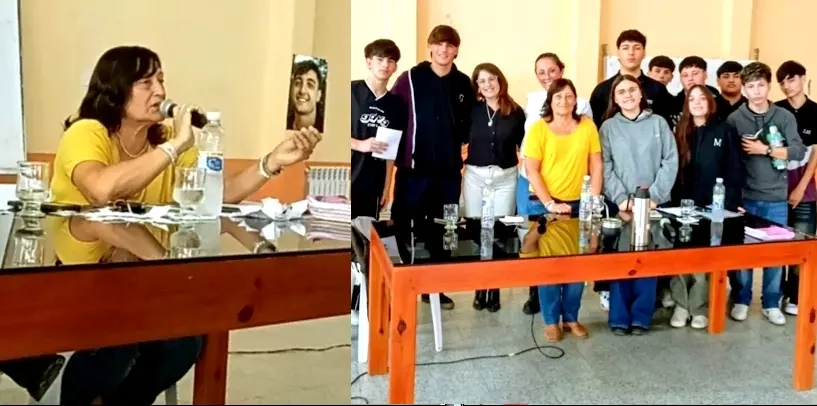 Charla sobre suicidio en escuela Secundaria N�1 Prof.  Leopoldo Herrera