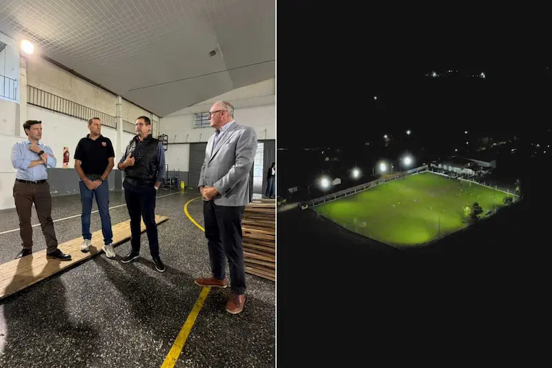 Enersa realiz� obras de iluminaci�n en clubes de Pueblo Liebig y Aldea San Antonio