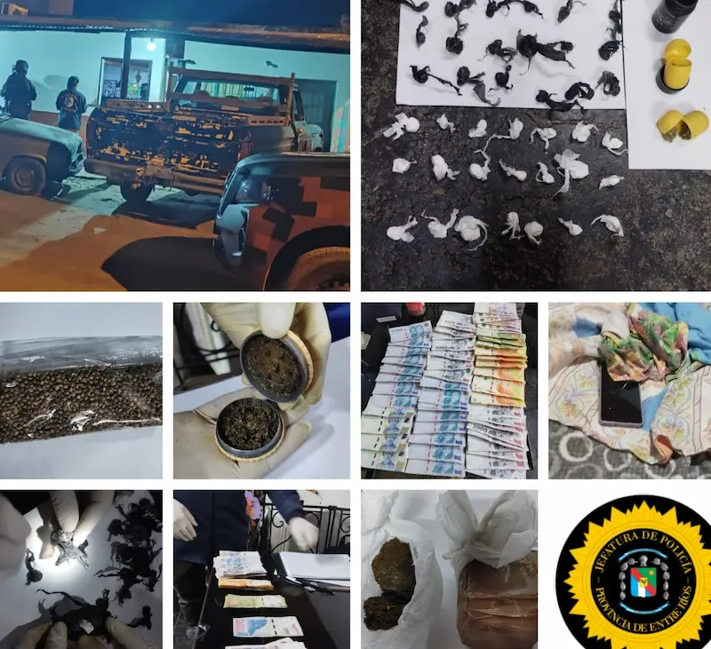 Allanamiento y secuestro de estupefacientes con un detenido 