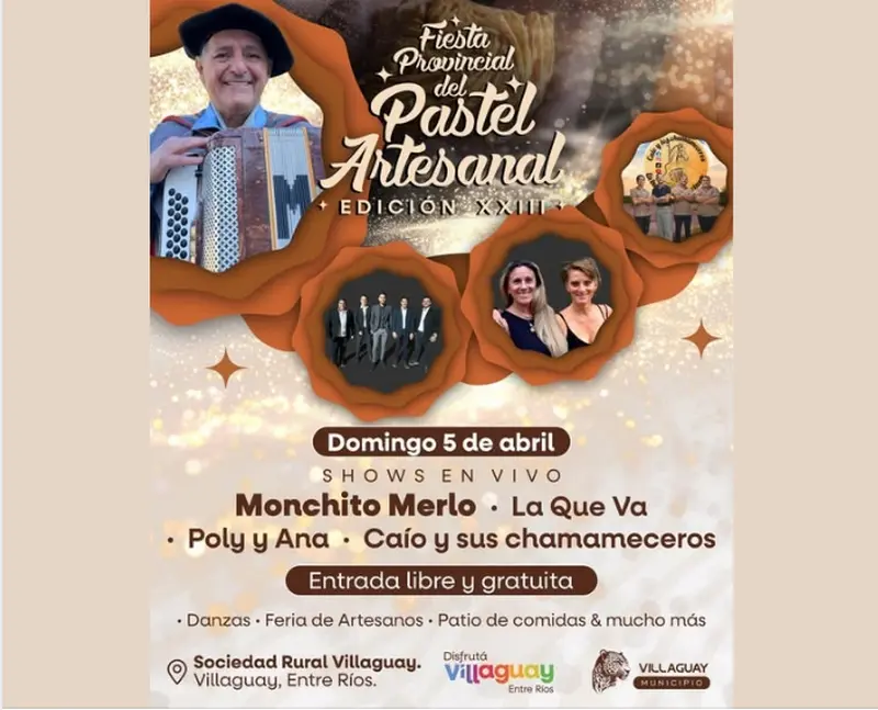 Villaguay ya vive la XXIII Fiesta del Pastel Artesanal