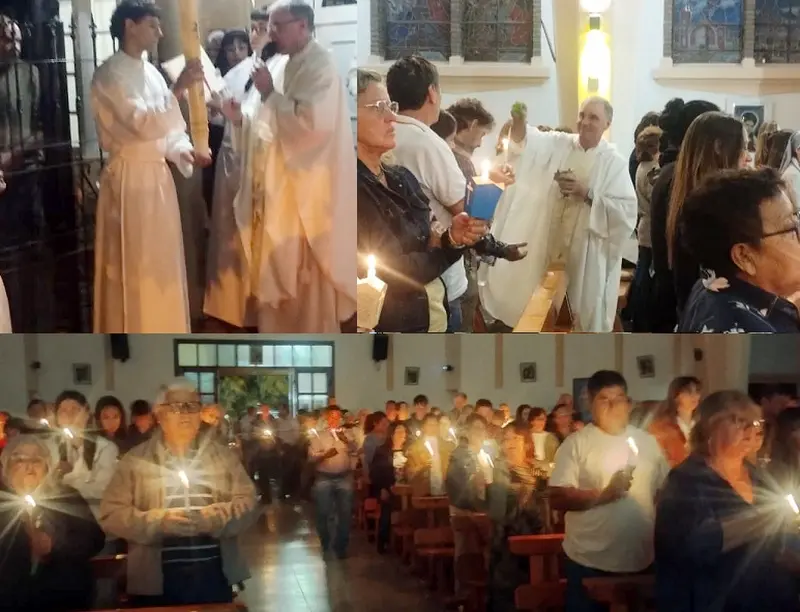 Misa de Vigilia Pascual: El mal, la muerte, el pecado no pueden tener poder sobre Dios, dijo el Padre Minigutti