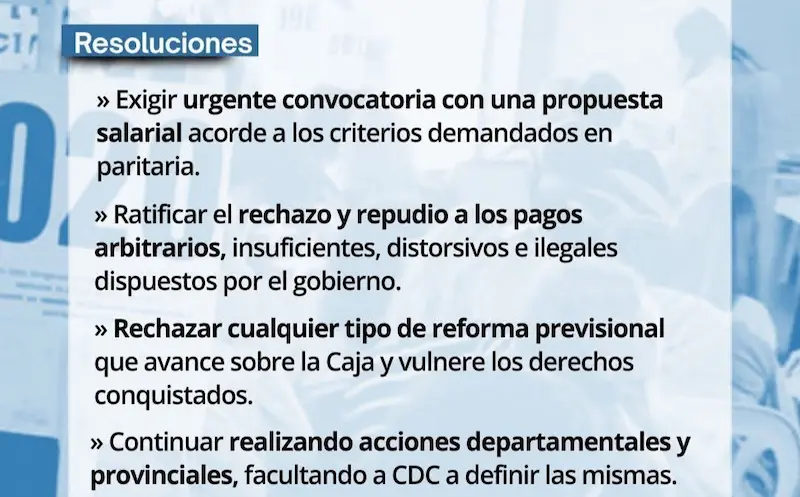 El congreso de Agmer ratific� las posturas y est�n a definir las medidas 