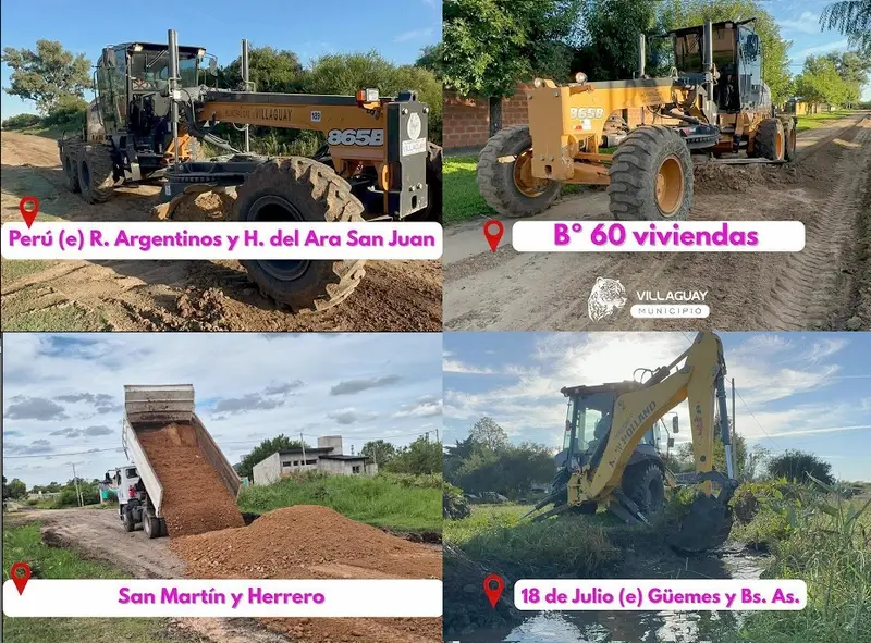 Trabajos del municipio en la ciudad 