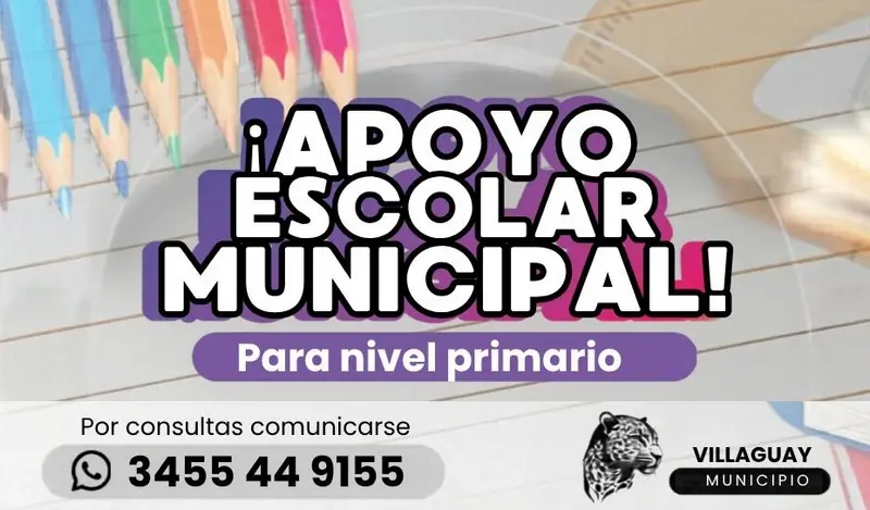 Apoyo escolar municipal para nivel primario 