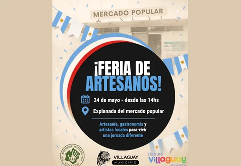 Feria de artesanos en Villaguay