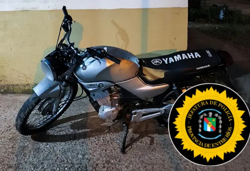 La polic�a secuestr� una moto sustra�da