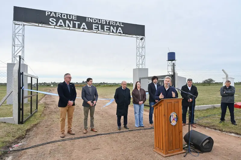 Frigerio inaugur� el Parque Industrial de Santa Elena y destac� su impacto en el desarrollo productivo