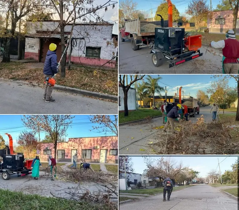Nuevos trabajos y mantenimiento en carios sectores de Villaguay