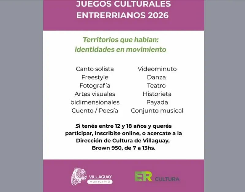Juegos Culturales Entrerrianos 2026