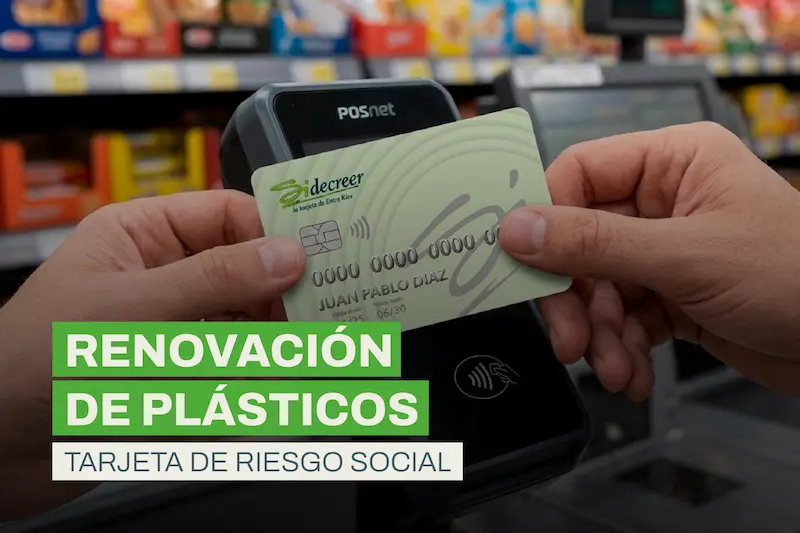 Se modifica el cronograma de reposici�n de Tarjetas de Riesgo Social vencidas
