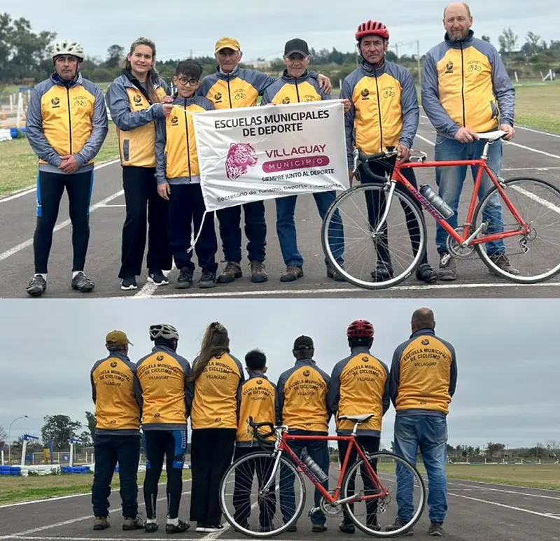 Se entregaron camperas a integrantes de la Escuela Municipal de Ciclismo