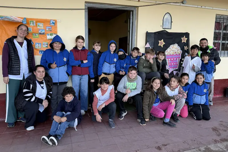 El ciclo de cine en escuelas rurales que impulsa la Provincia contin�a su recorrido por m�s localidades