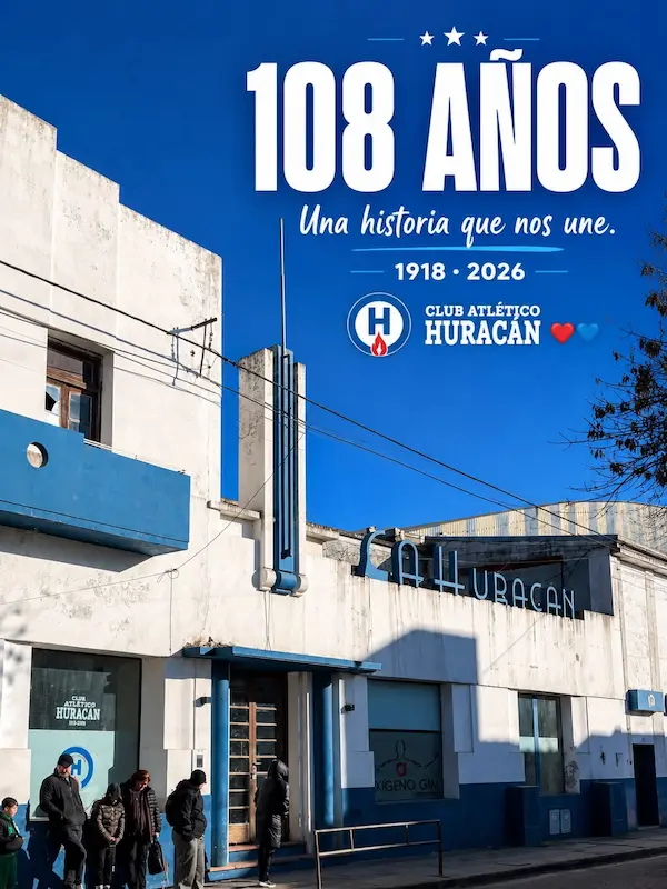 Felices 108 a�os querido Club Atl�tico Hurac�n!