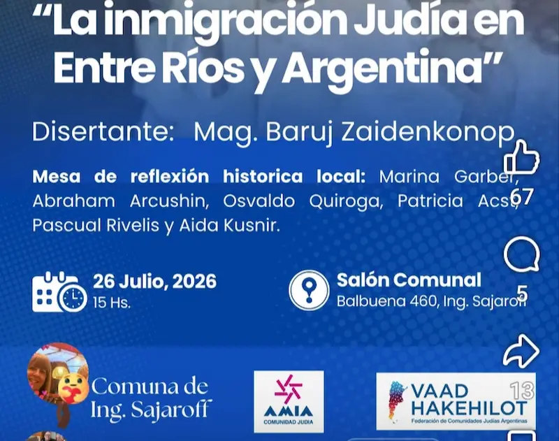 Conversatorio Inmigraci�n Jud�a en Argentina y Entre R�os