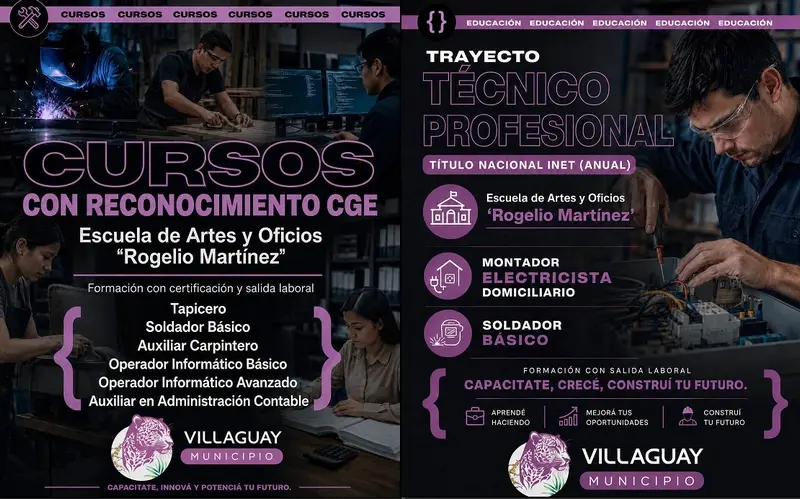 Inscripciones abiertas en la Escuela de Artes y Oficios Rogelio Mart�nez