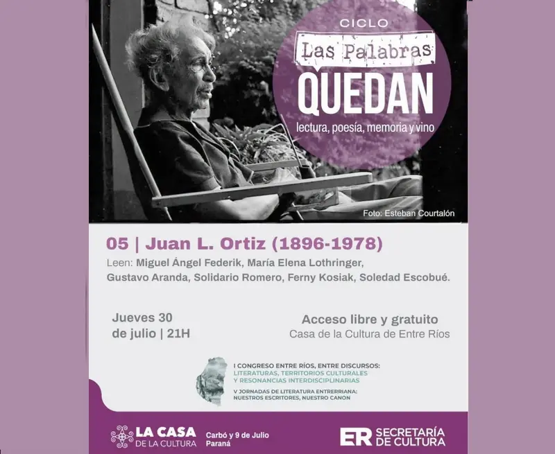 Miguel Federik en un encuentro con la poes�a de Juan L. Ortiz 