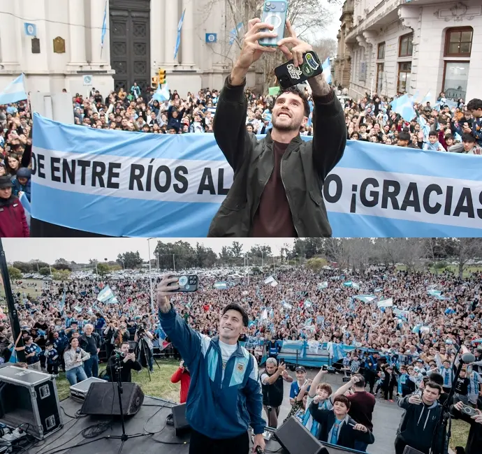 Orgullo entrerriano: Concordia y Gualeguay se unieron para homenajear a Senesi y Mart�nez