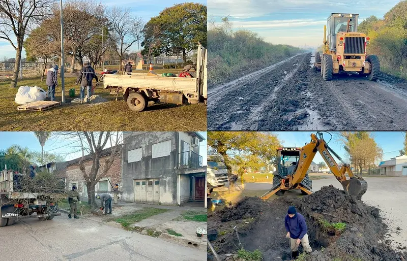 Trabajos de mantenimiento y mejoras en distintos sectores de la ciudad