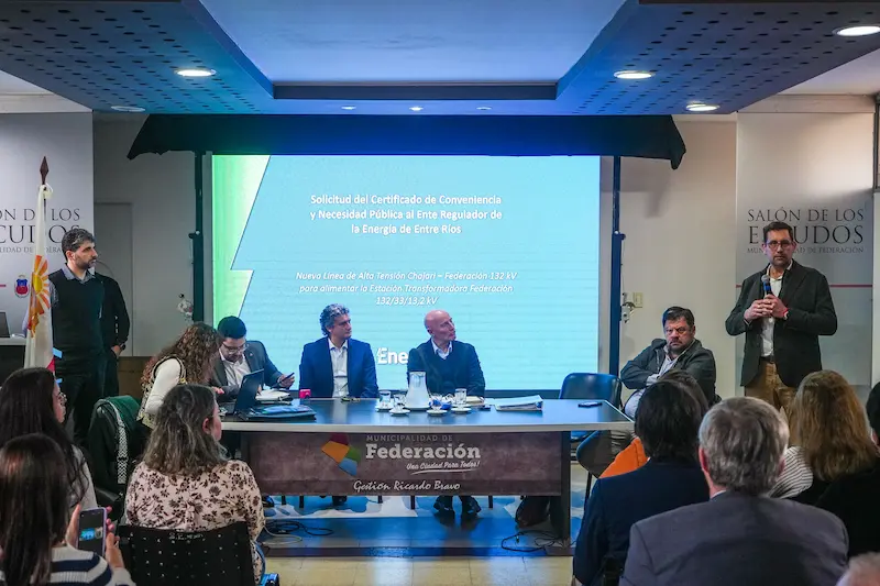 La provincia proyecta una l�nea de alta tensi�n para cuadruplicar la potencia en el norte entrerriano