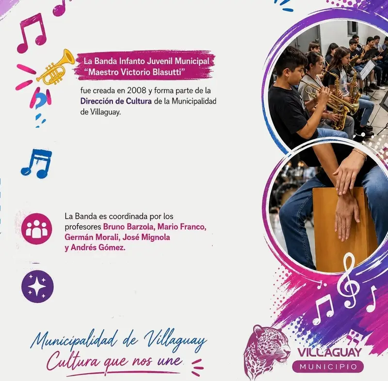 La Banda Infanto Juvenil Municipal, un espacio de formaci�n musical para ni�os y j�venes