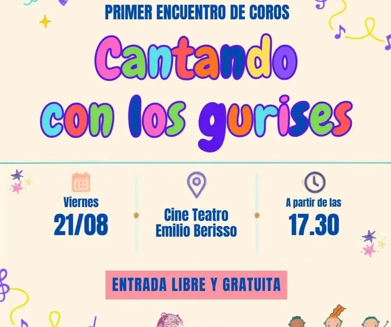 Primer Encuentro de Coros Cantando con los gurises