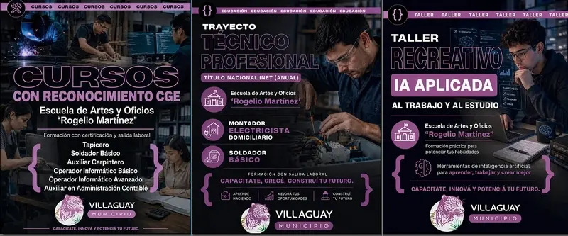 Inscripciones abiertas desarrollo de habilidades y aprendizaje de oficios en la Escuela de Artes y Oficios Rogelio Mart�nez
