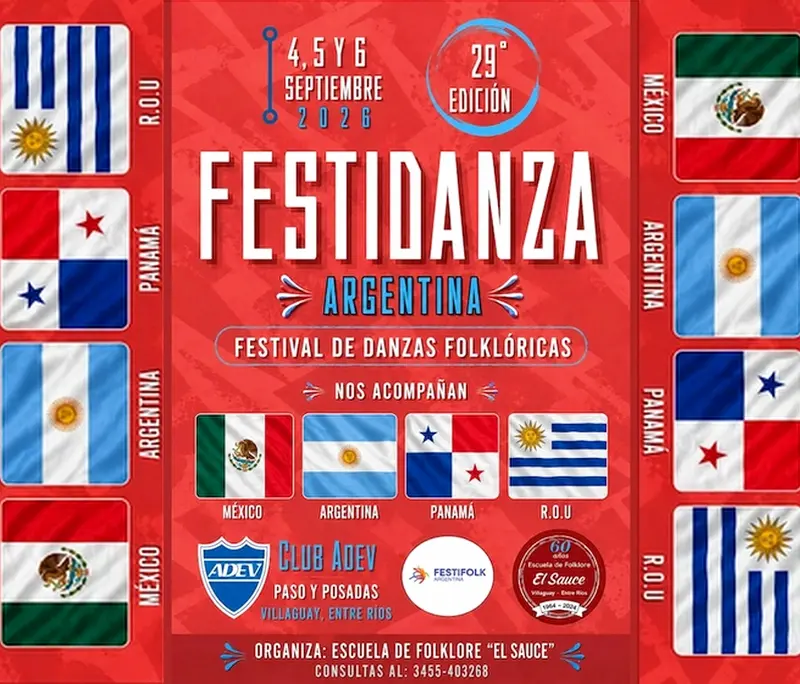 En Septiembre Villaguay se enciende con el Festidanza 2026