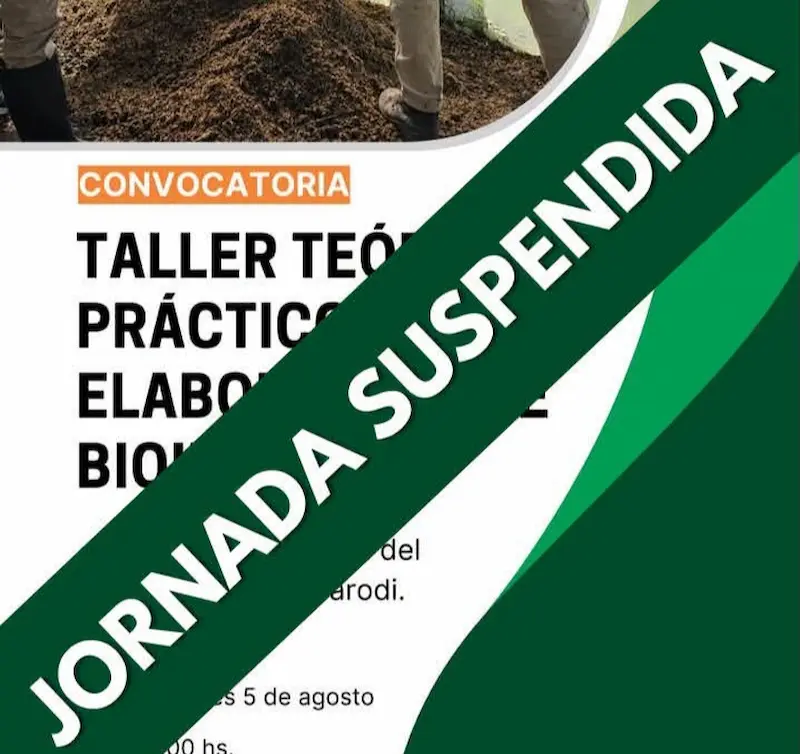 Se suspende el Taller te�rico-pr�ctico de bioinsumos en Villaguay