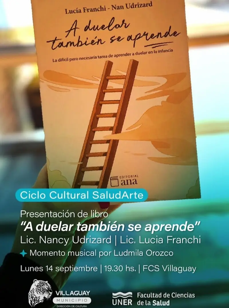 Se presentar� el libro �A duelar tambi�n se aprende�, de las psic�logas 𝗡𝗮𝗻𝗰𝘆 𝗨𝗱𝗿𝗶𝘇𝗮𝗿𝗱 y 𝗟𝘂𝗰𝗶́𝗮 𝗙𝗿𝗮𝗻𝗰𝗵𝗶,