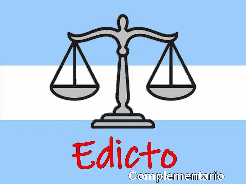 EDICTO COMPLEMENTARIO