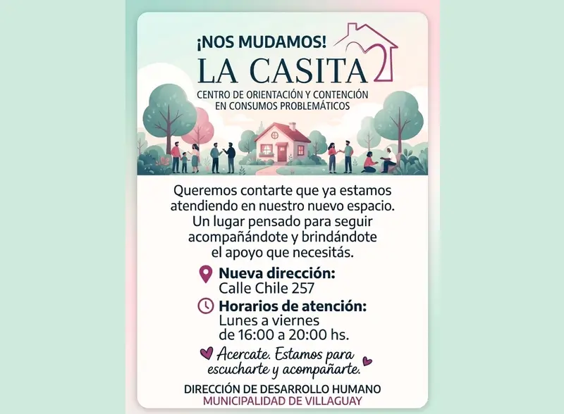 La Casita se muda y contin�a acompa�ando