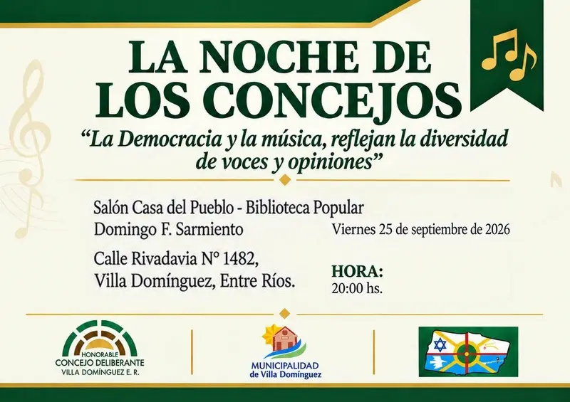 La noche de los Concejos en Villa Dom�nguez