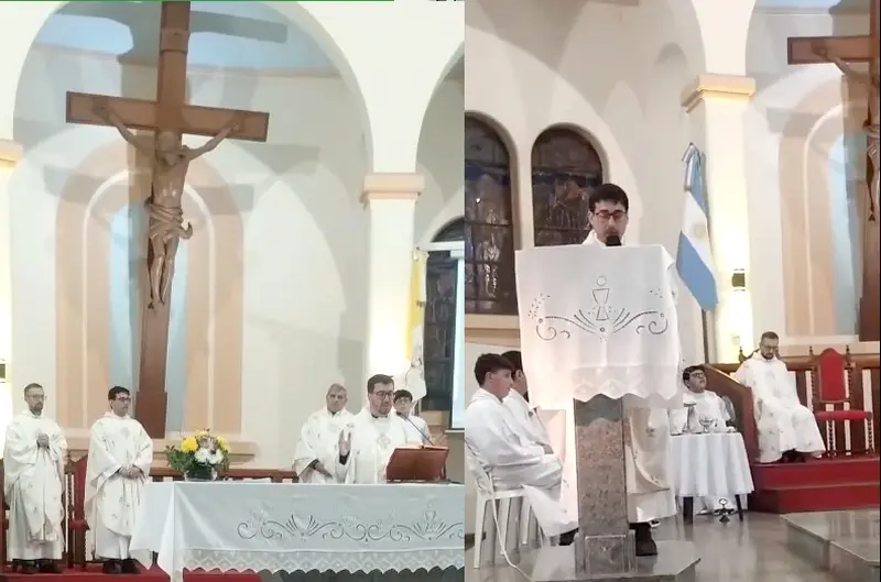 El P�rroco Emanuel del Castillo dio la bienvenida al Padre Rodrigo Badano