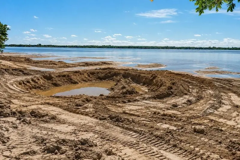 Piden a la Justicia investigar qui�n autoriz� las obras en Paso Vera y qu� pas� con la arena removida