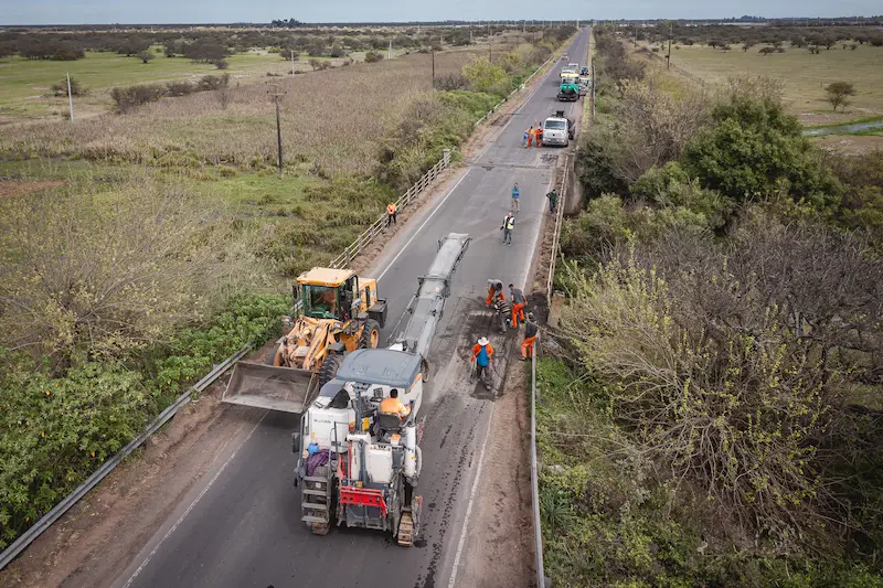 M�s del 62 por ciento de avance en la mejora de seis rutas y un acceso