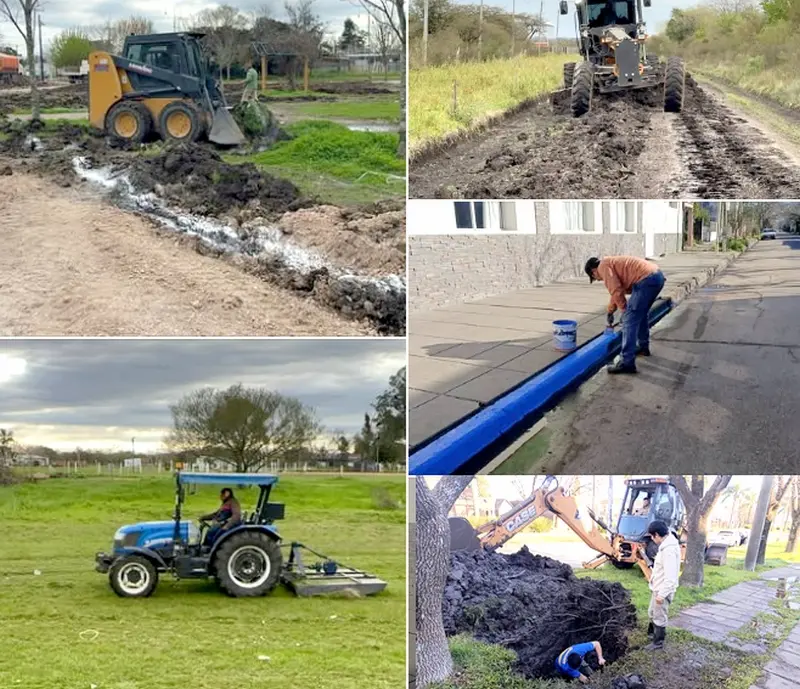 Contin�an las obras y trabajos de mantenimiento en distintos sectores de Villaguay