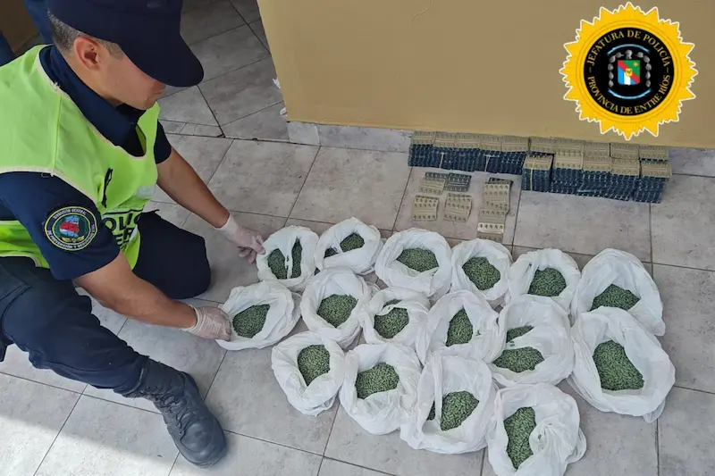 El Gobierno de Entre R�os secuestr� m�s de 38.000 pastillas de psicof�rmacos en un operativo