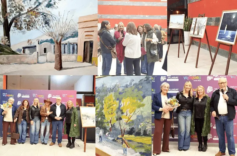Carlos Meneses present� su muestra Homenaje a Villaguay en el Centro de Convenciones