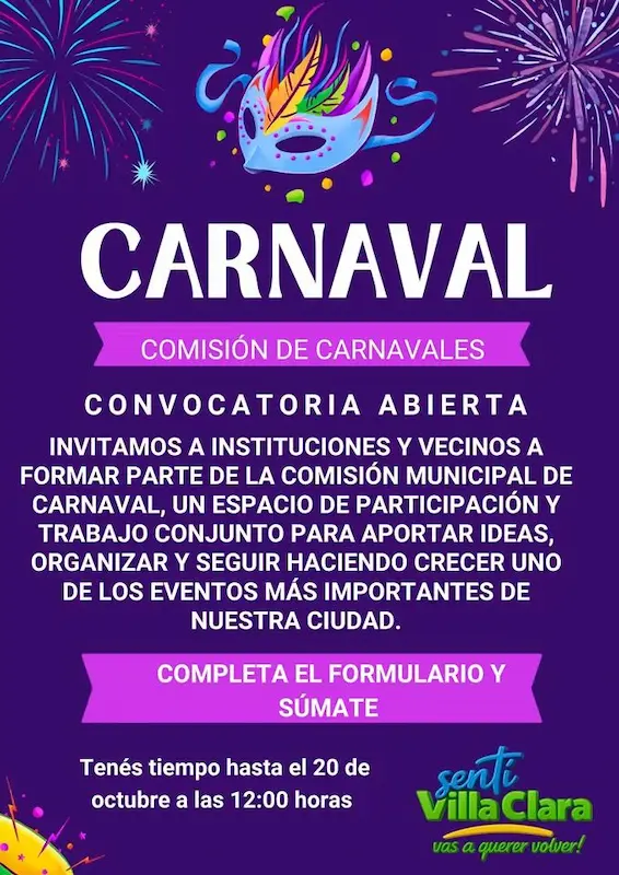 Convocatoria abierta para armar los carnavales en Villa Clara 