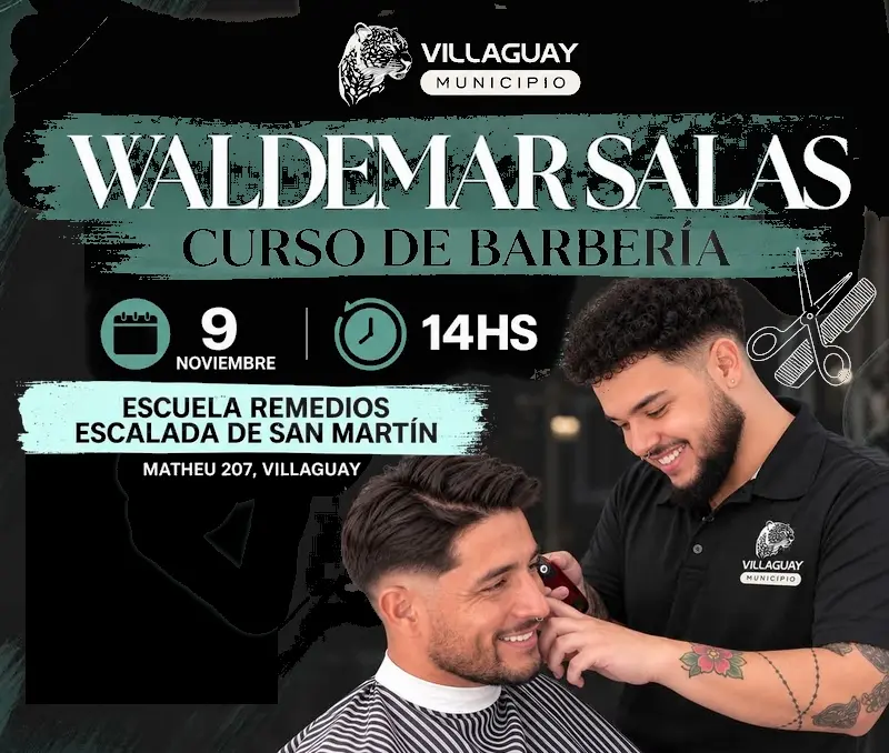 Curso de Barber�a con Waldemar Salas en Remedios Escalada de San Mart�n