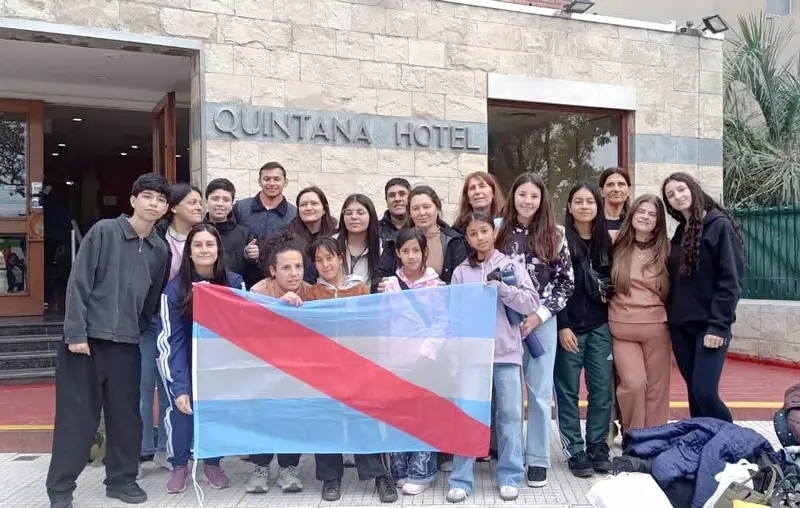 Estudiantes de la Escuela Rural N�7 Provincia de San Luis en la Feria Nacional de Educaci�n