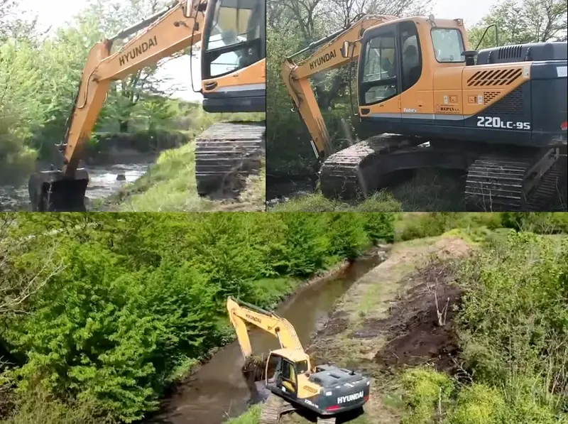 Importante limpieza del canal pluvial principal de la zona sur en Villaguay