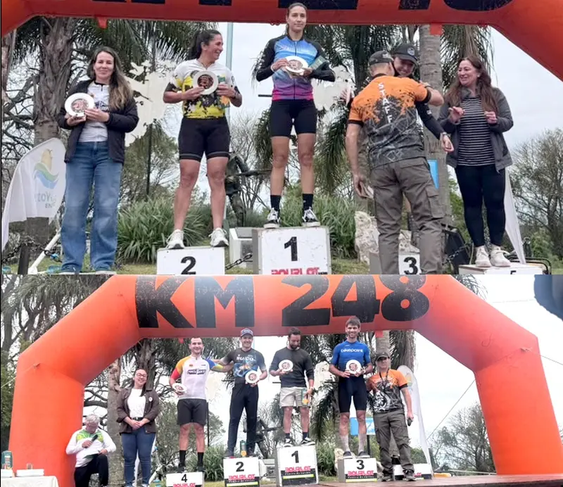 VILLAGUAYENSES EN EL CORONACI�N DEL MOUNTAIN BIKE CONCORDIA