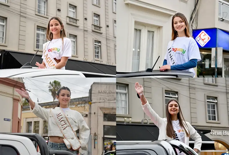 La caravana de postulantes recorri� Villaguay